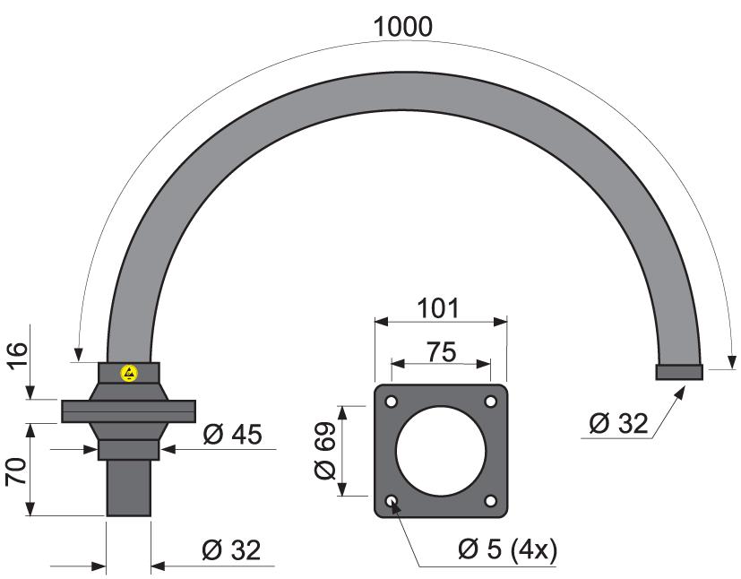 FX32 ESD Вытяжной кронштейн