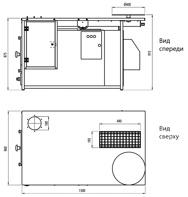 Габаритные размеры ERGO-STW-F-МАТ