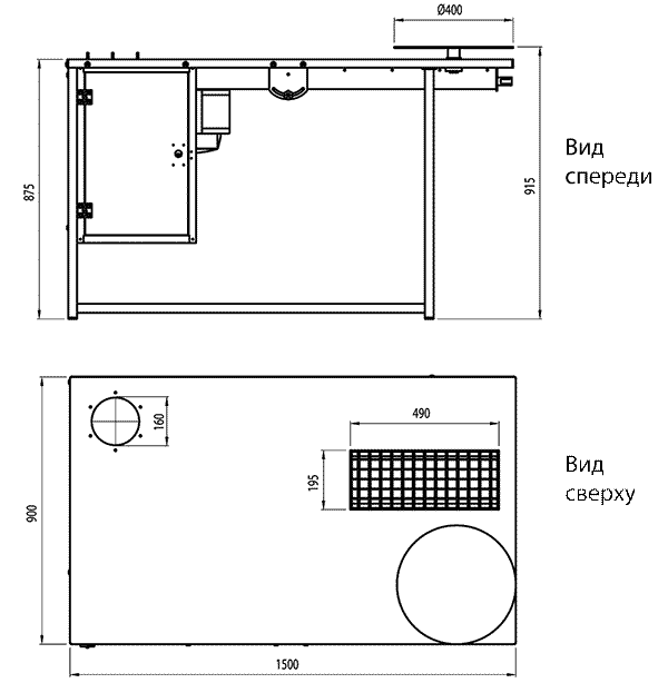 Габаритные размеры ERGO-STW-R-МАТ