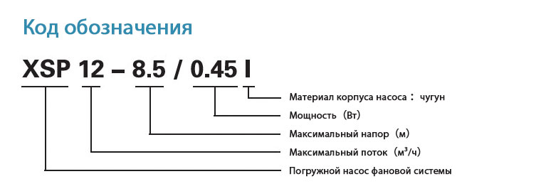 Погружные насосы для канализации из нержавеющей стали XSP 0.6л.с. 1 л.с.