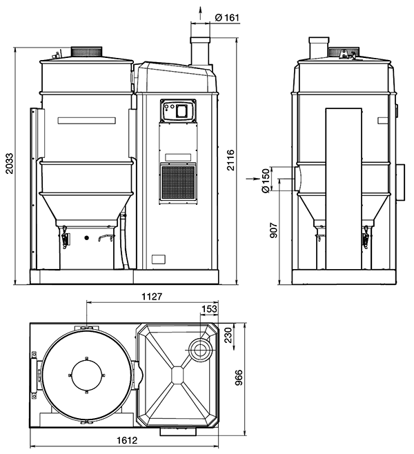 Габаритные размеры flex-pak - 2